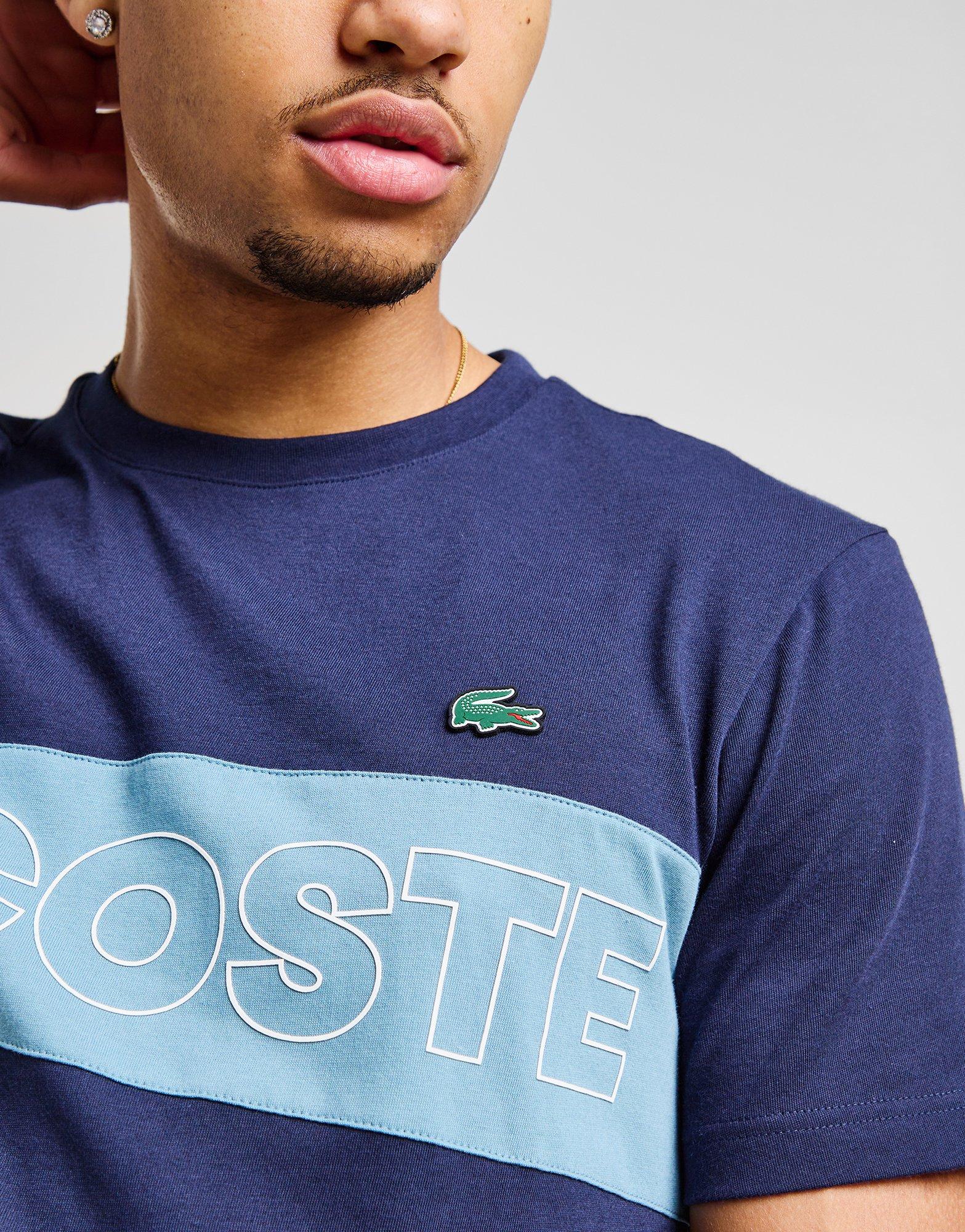 Lacoste T-shirt Colour Block Branded Homme