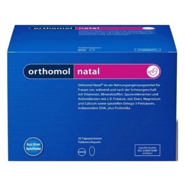 Orthomol Natal 30 Porções de Pó   Cápsulas