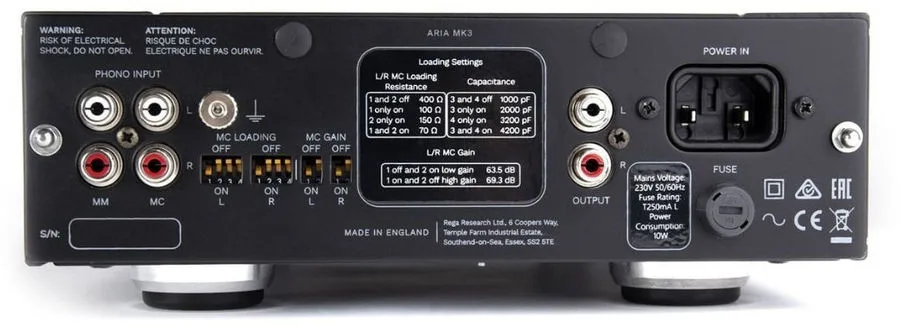 Rega Aria MK3 Noir Préamplis phono