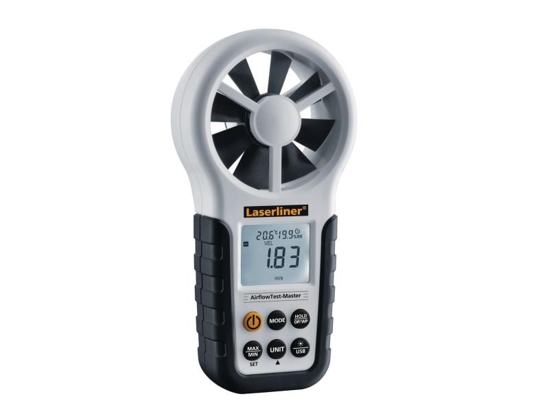Laserliner Anemometer AirflowTest Master Anemometer zur Messung von Volumenstrom und Windgeschwindigkeit
