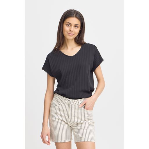 Fransa Nomi T-shirt, Black, XL
