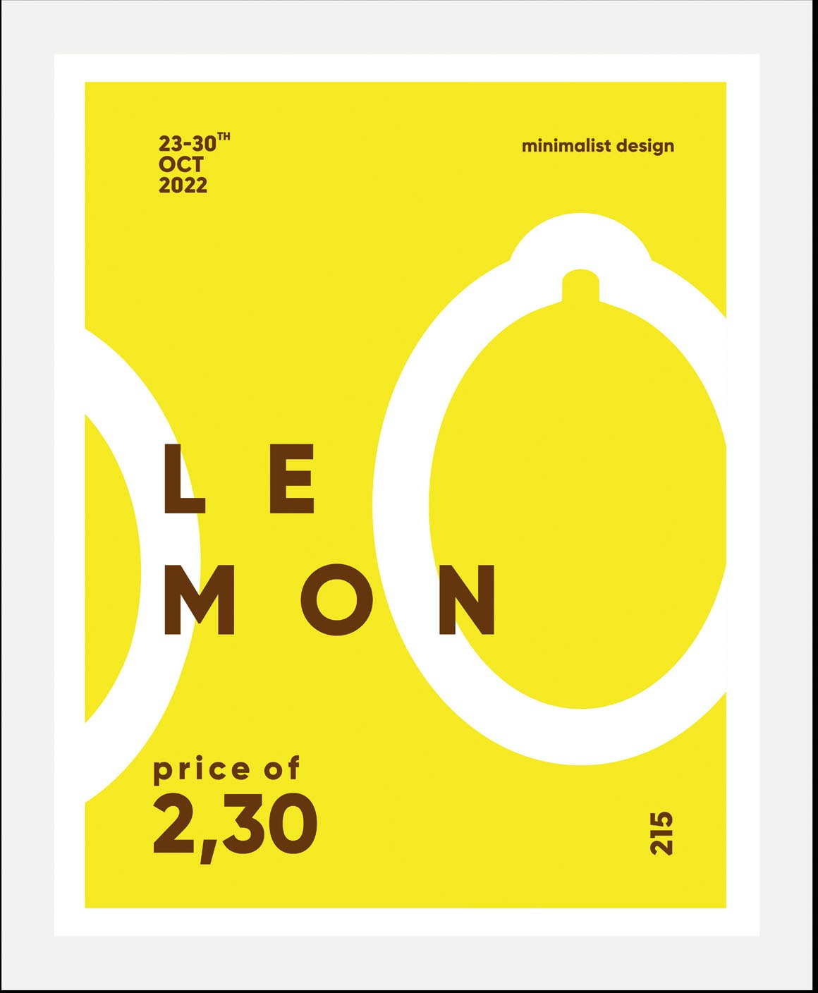 queence Bild »Lemon« Abstrakt | Figuren | Obst | Obst Bilder | Schriftzug 1 Stk. tlg. gerahmt