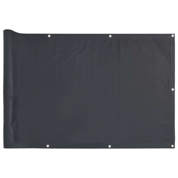 vidaXL Balkongskjerm antrasitt 1000x90 cm PVC