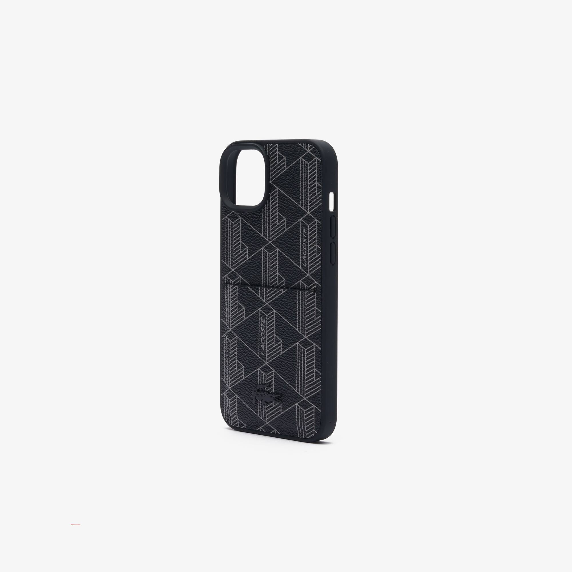 iPhone 15 Max Hülle The Blend mit Croc Aufdruck iPhone Cases - Schwarz - Lacoste - Unisex