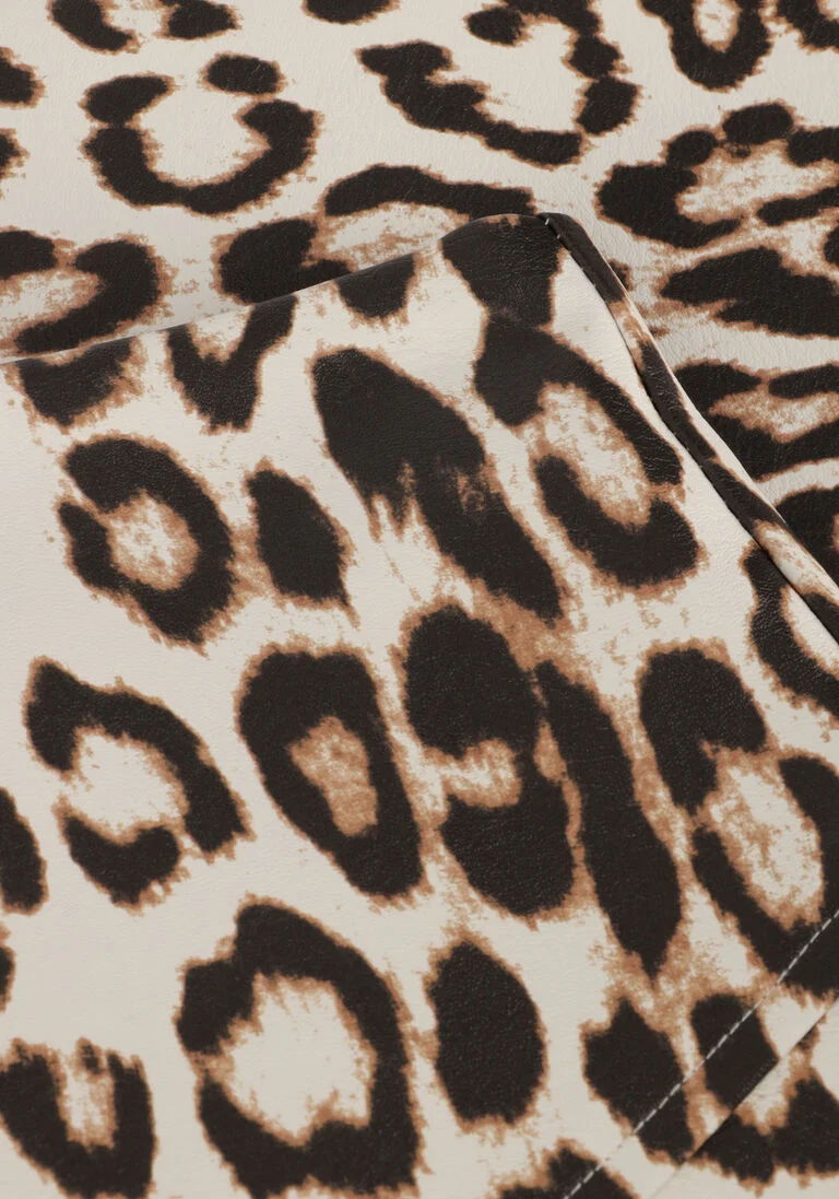 ALIX THE LABEL leopard alix the label minirok ladies woven leopard faux leather skirt