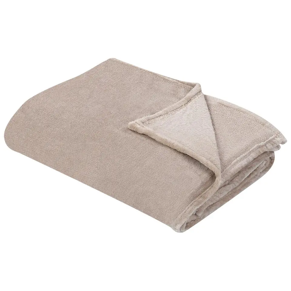 BAYBURT - Deken - Beige - 150 x 200 cm - Polyester