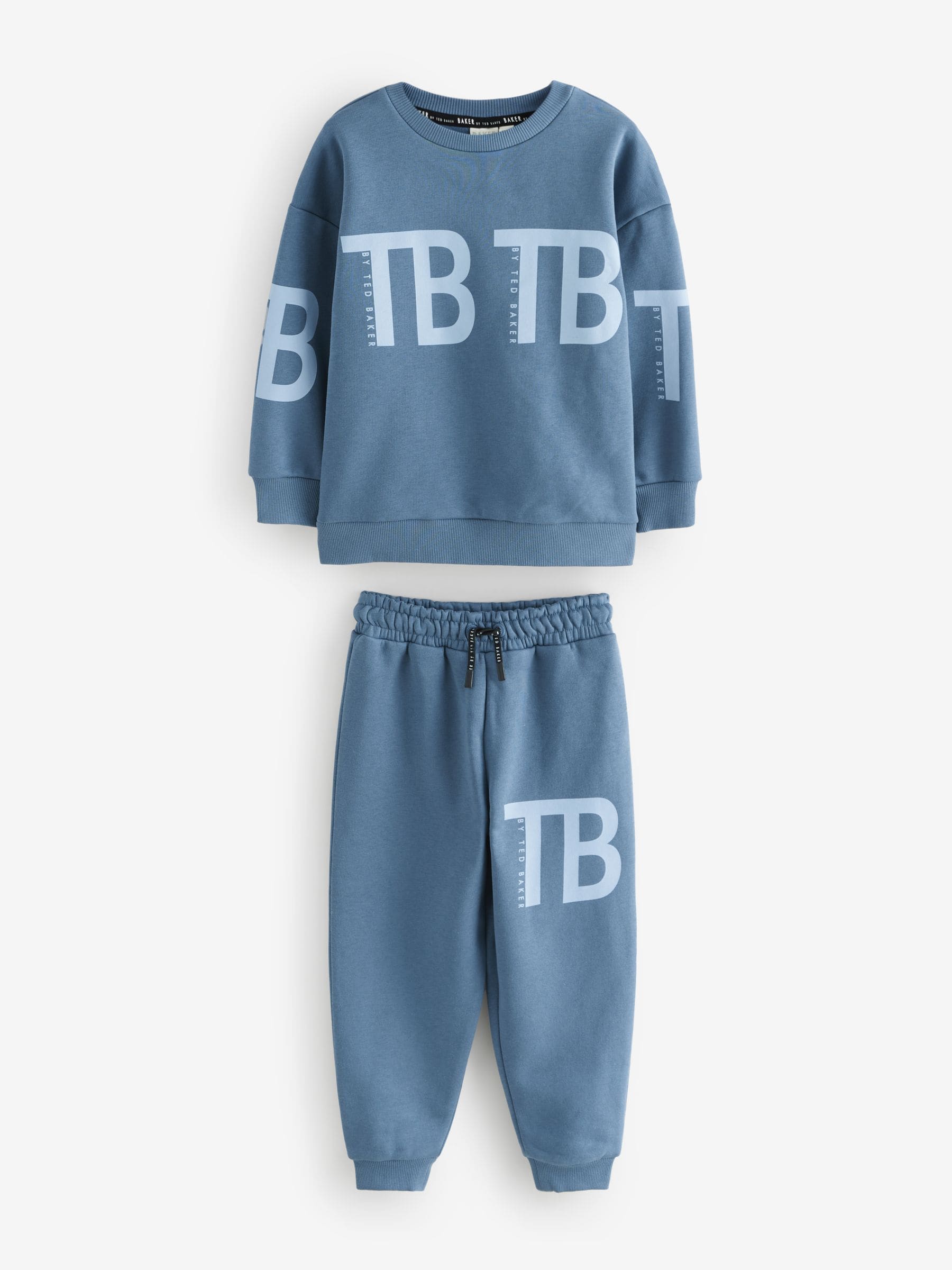 Blauw - Baker by Ted Baker oversized set van sweatshirt en joggingbroek