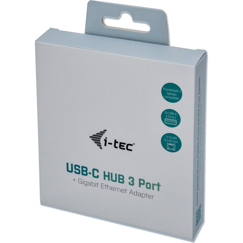 i-tec Metal USB-C HUB 3 Port + Gigabit Ethernet Adapter