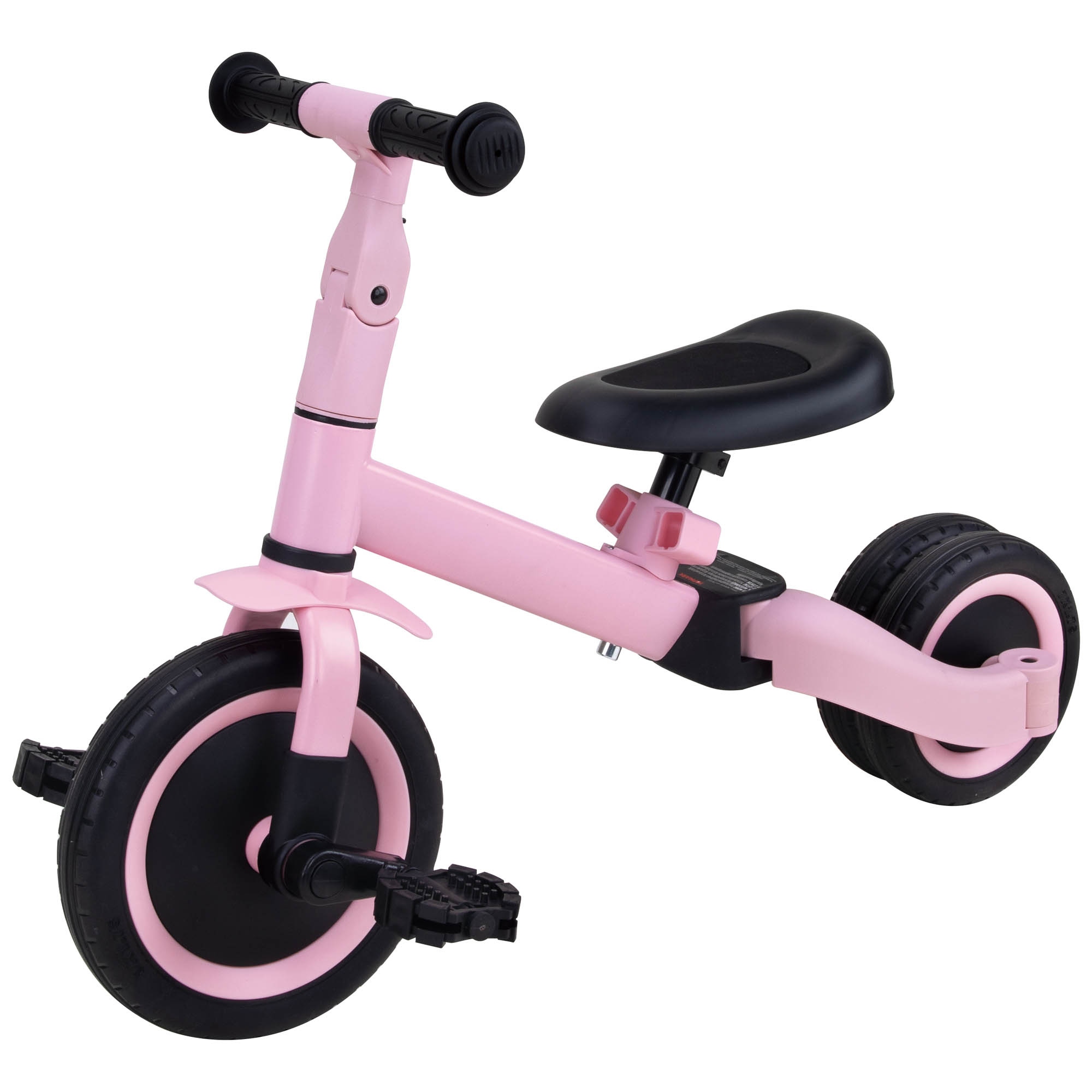 Topmark Kaya 4-in-1 driewieler - loopfiets roze