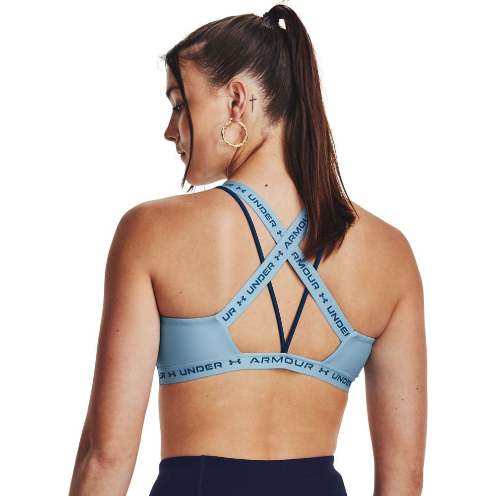 Under Armour CROSSBACK LOW - Brassière Femme bleu