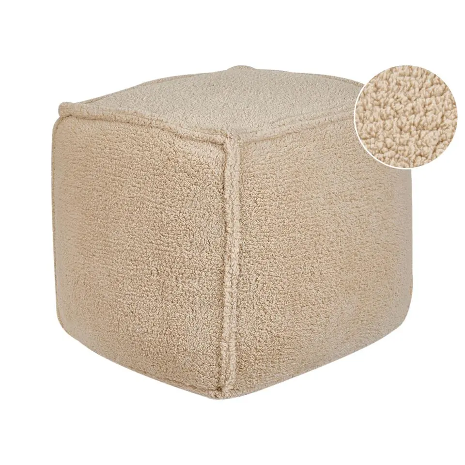 ALIPUR - Poef - Lichtbruin - Polyester