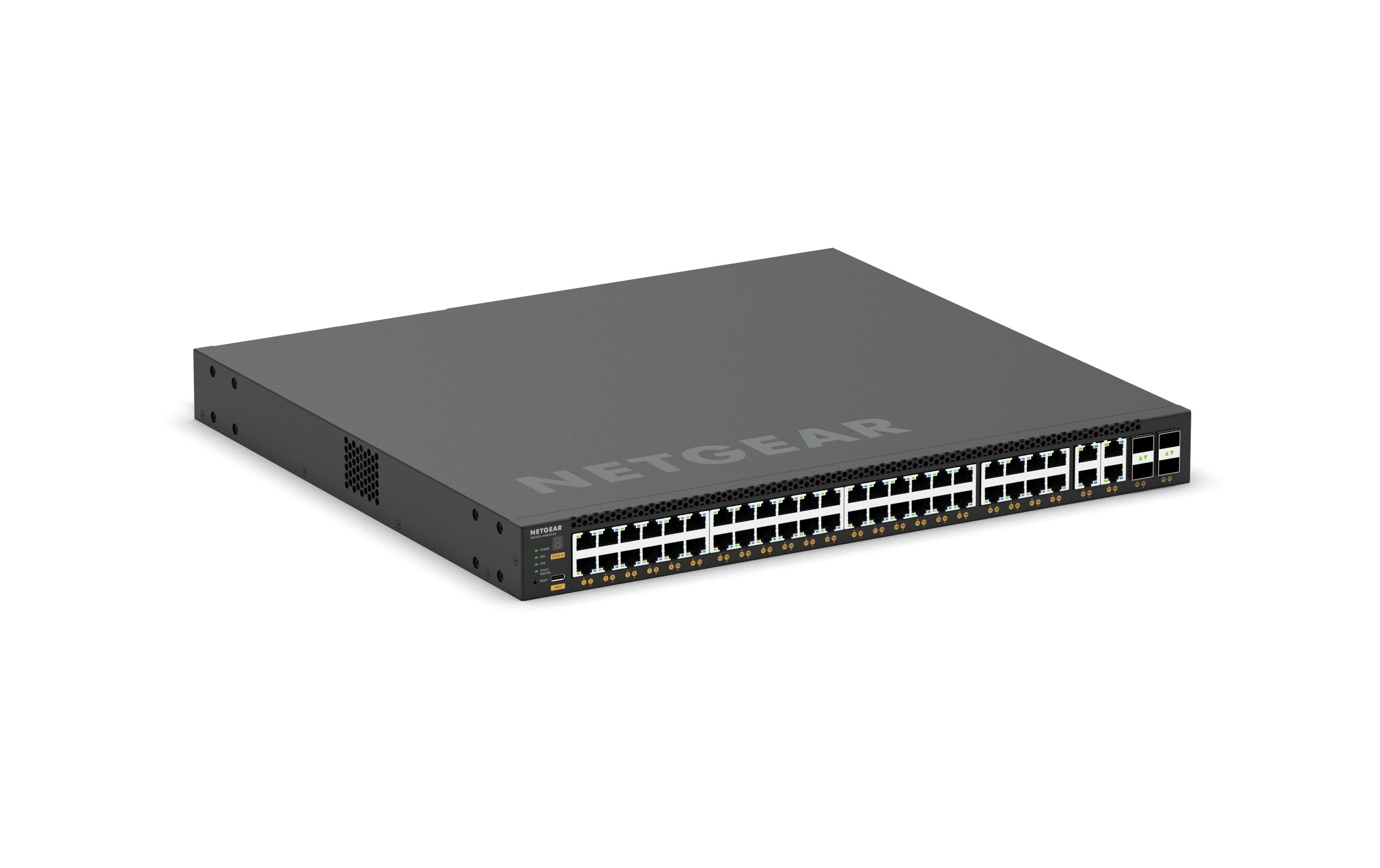 PoE++ Switch MSM4352 52 Port<br>44x 2.5G, 4X10G/Multi-Gig PoE++ (194W Basisstation, bis zu 3.314W) und 4x SFP28 25G (MSM4352) Managed Switch