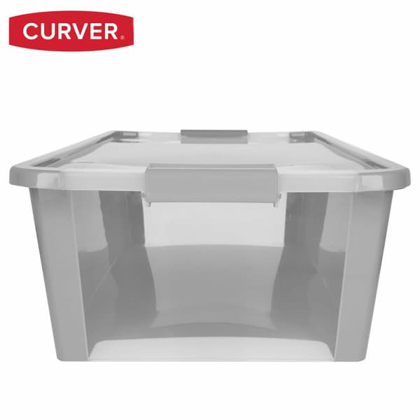 Oppbevaringsboks Curver Grå Plast 26 L 55 x 19 x 35 cm (7 enheter)