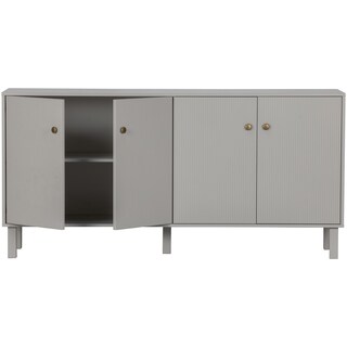 Kommode MADU 160 x 56 cm cloud grey/goldfarbig