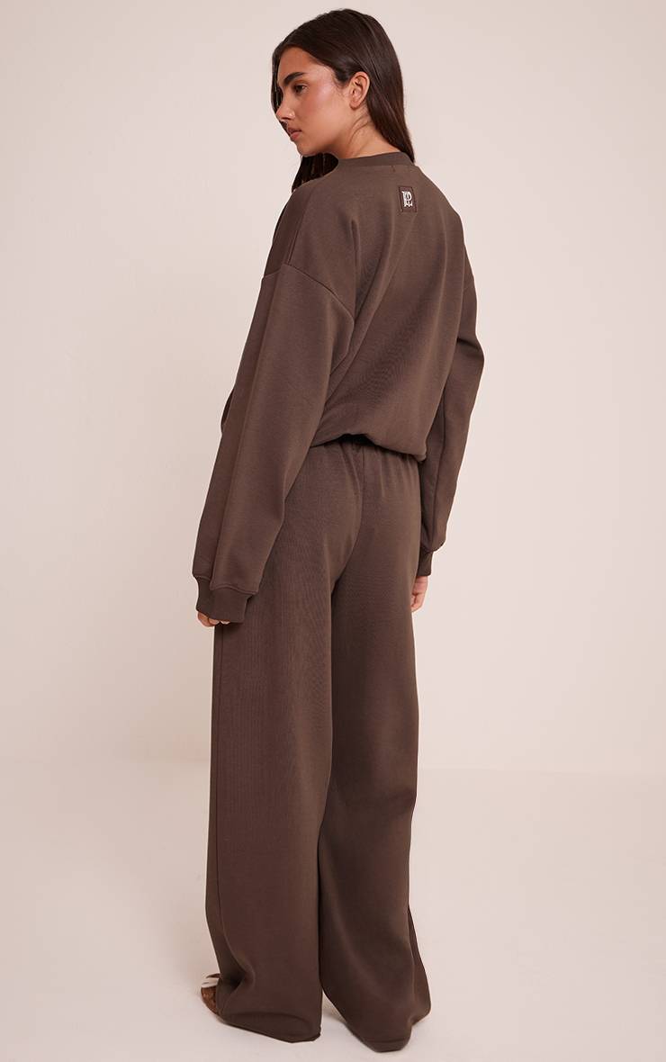 Chocolat Jogging Large À Boutons En Jersey Interlock Plt