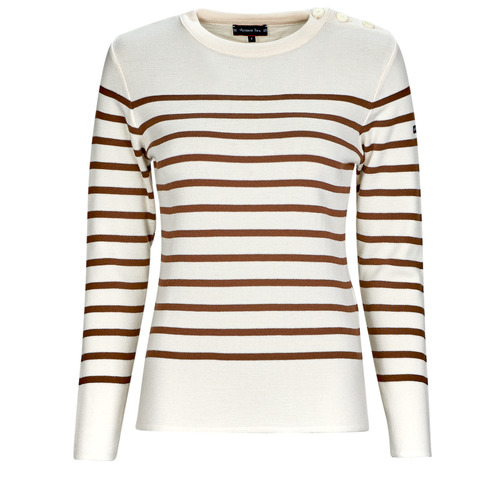 Armor Lux - PULL MARIN BRIAC - Blanc / Marron