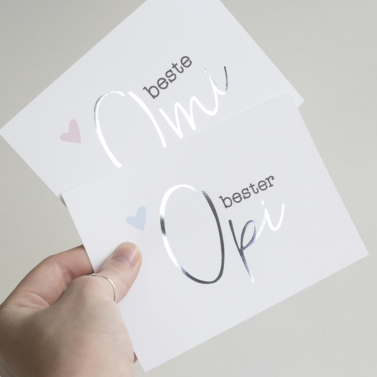 Postkarte „Beste Omi