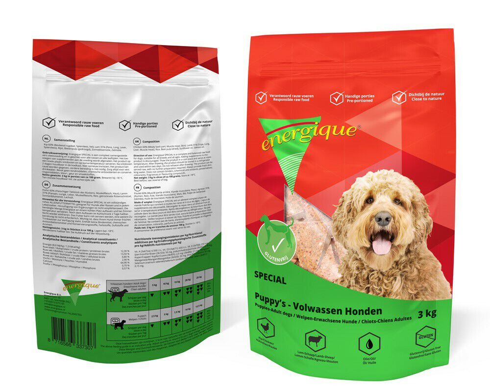 Energique Special - Vers Vlees - Hondenvoer - 3 Kilogram - lam, rijst, kip