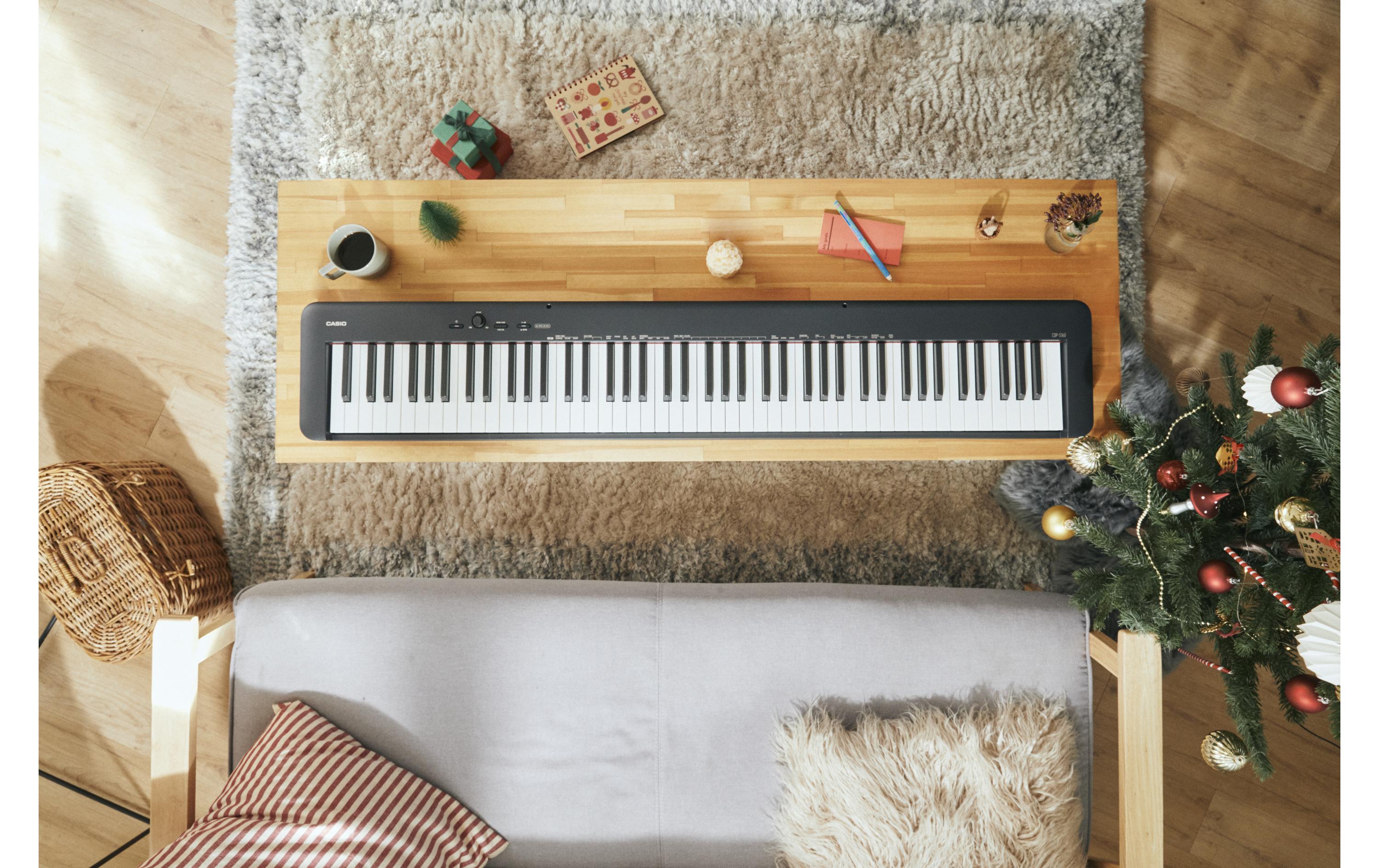 E-Piano CDP-S160 Set, Schwarz<br>Das Einsteigermodell der CDP-S Digitalpiano-Serie mit gewichtetem Scaled-Hammer-Action-Keyboard II mit 88 Tasten