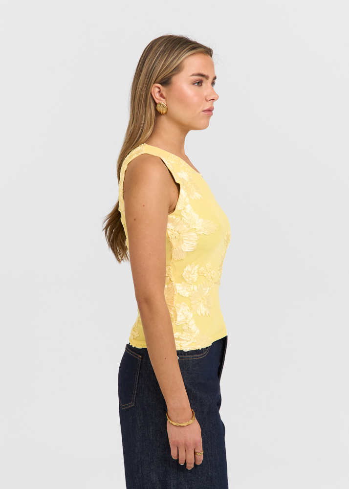 Marell one shoulder top butteryellow