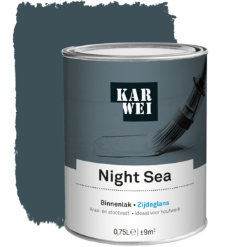 KARWEI binnenlak zijdeglans night sea 750 ml