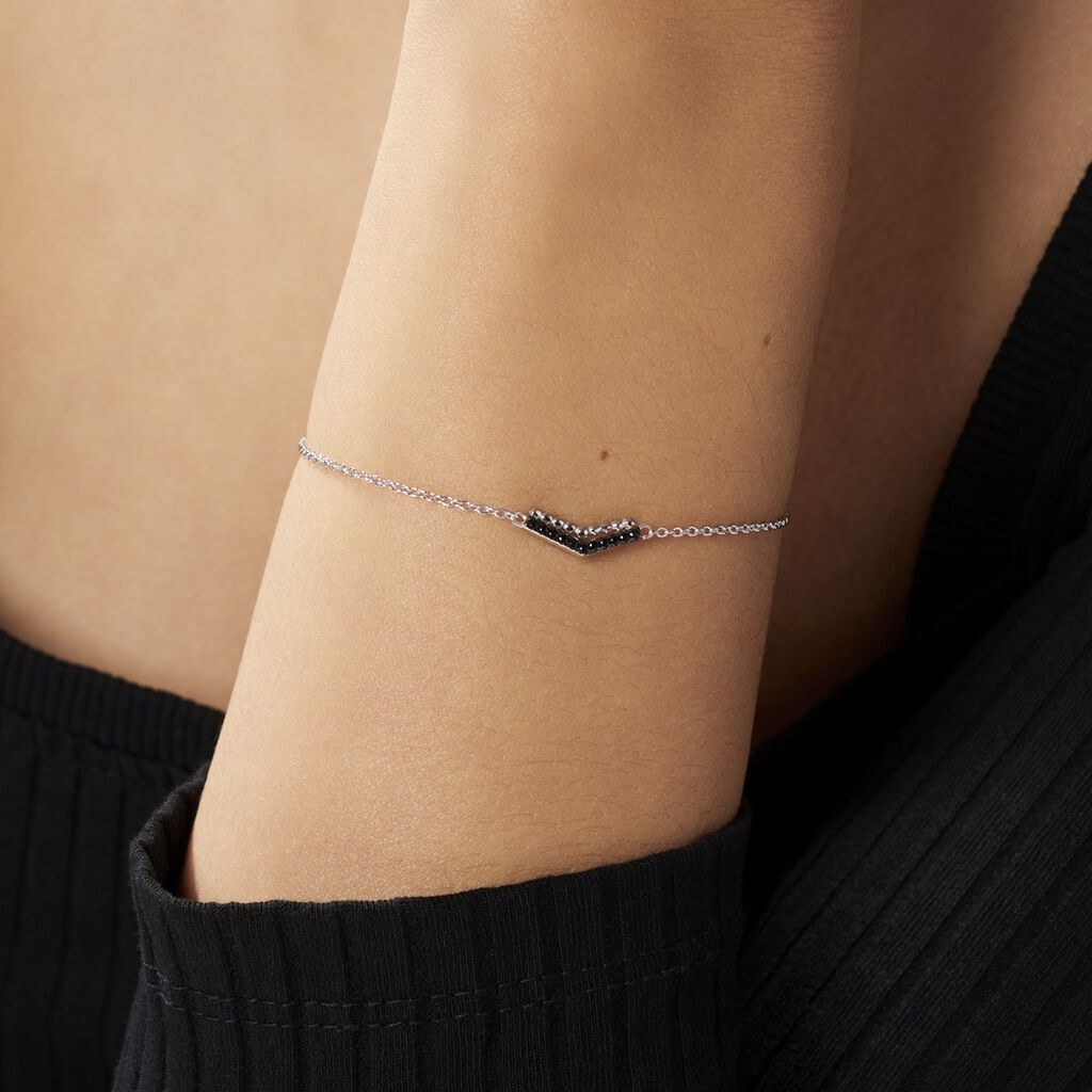 Bracelet Irina Argent Blanc Oxyde De Zirconium