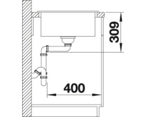 Blanco FARON XL 6 S spoelbak, 1000 x 500 mm, antraciet, 524783