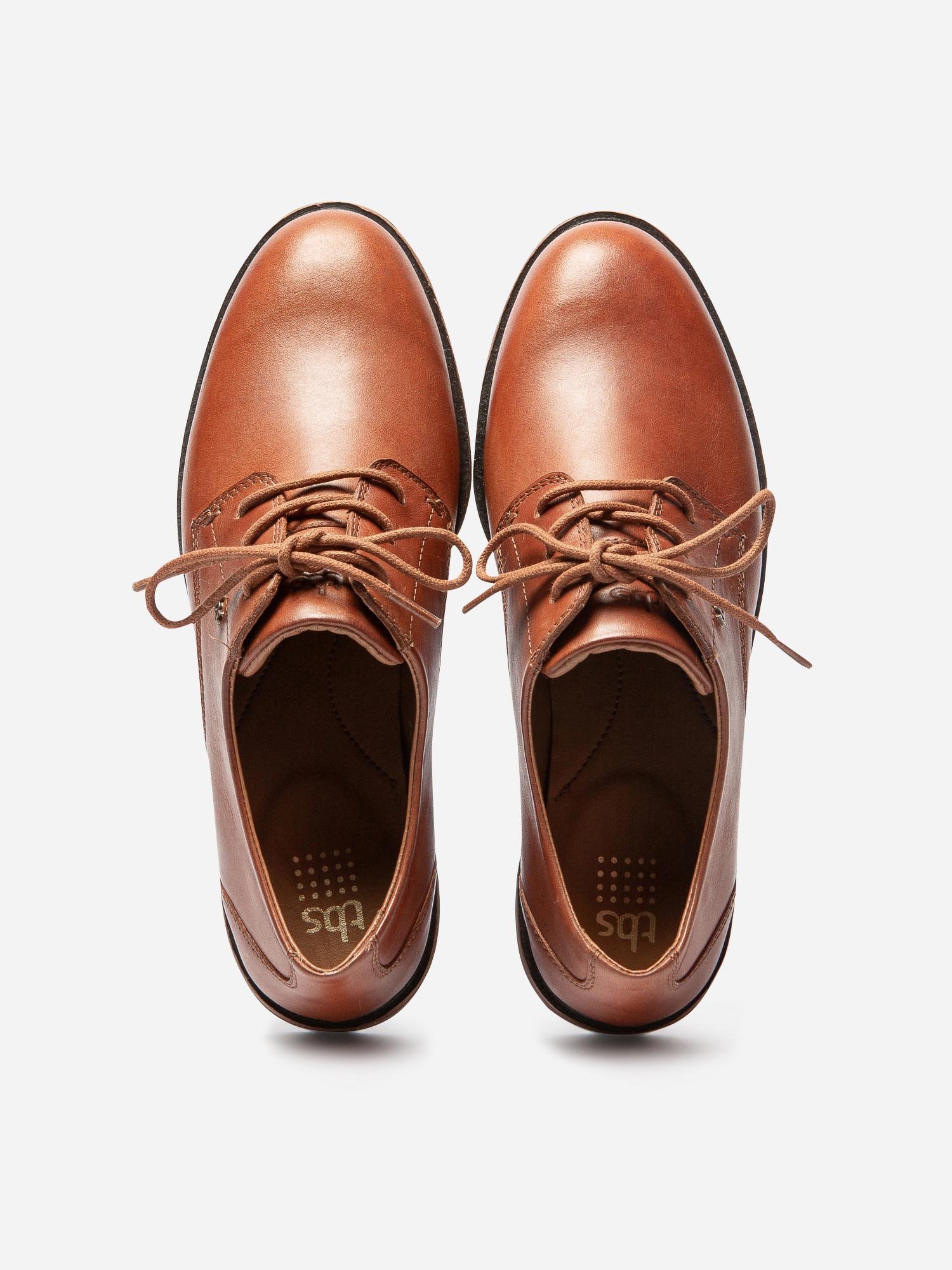 Derbies Femme Confort Cuir Marron