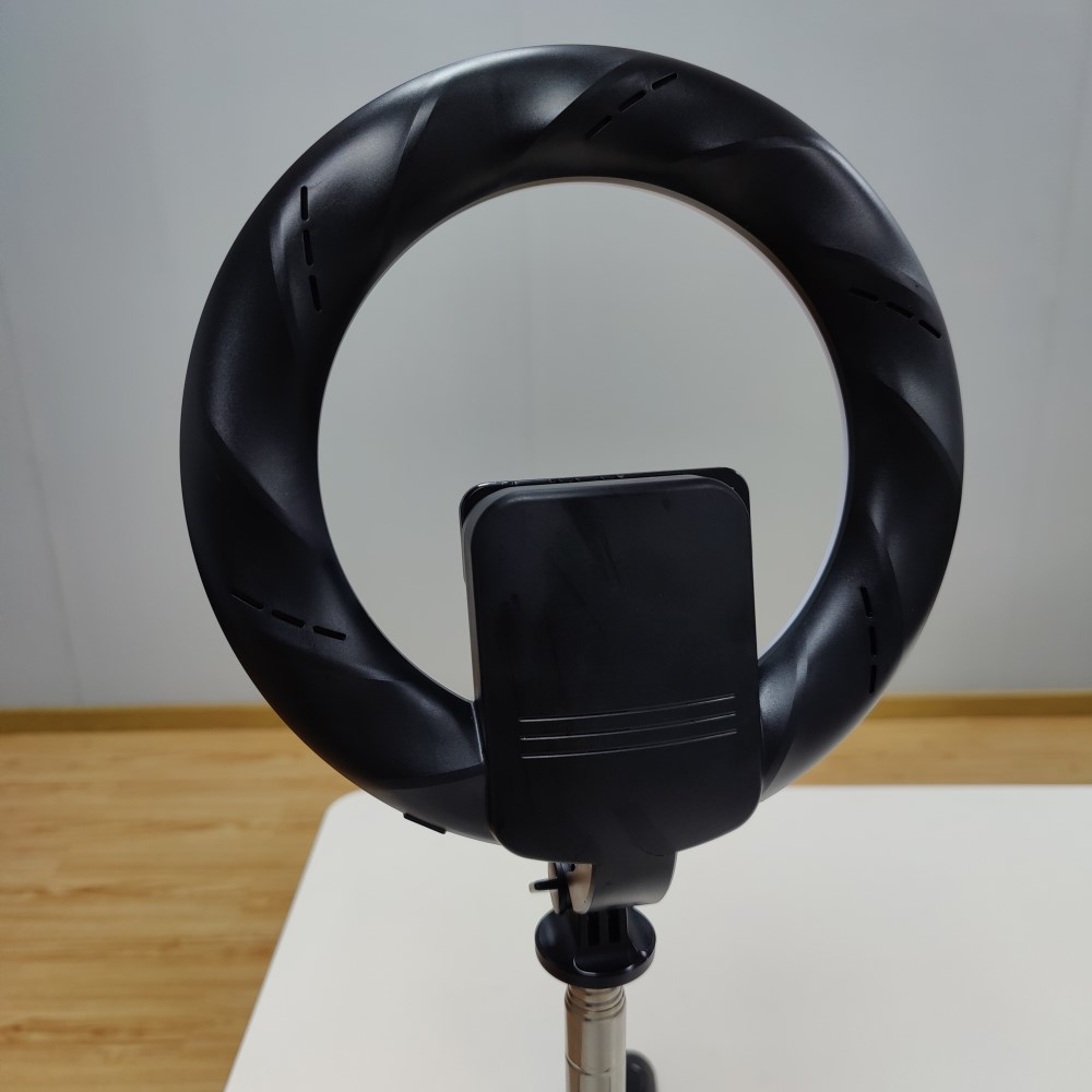 (145cm) 3in1 XXL Alu Selfie Stick Tripod Dreibein Stativ Halterung mit LED Ringleuchte   Bluetooth Fernauslöser für Smartphone - Schwarz