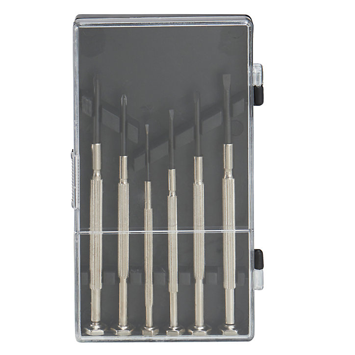 Tournevis de précisions - 6 pièces, en coffret