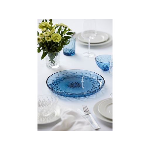 Lyngby Glas Sorrento Fad, Blå, Ø30 cm