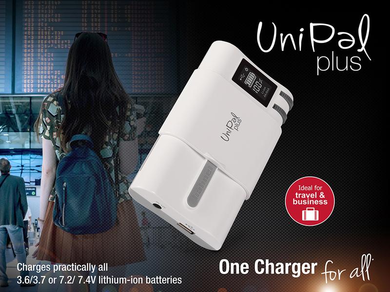 Hähnel Ladegerät UniPal Plus Universal Li-Ion Ladegerät mit USB Ausgang