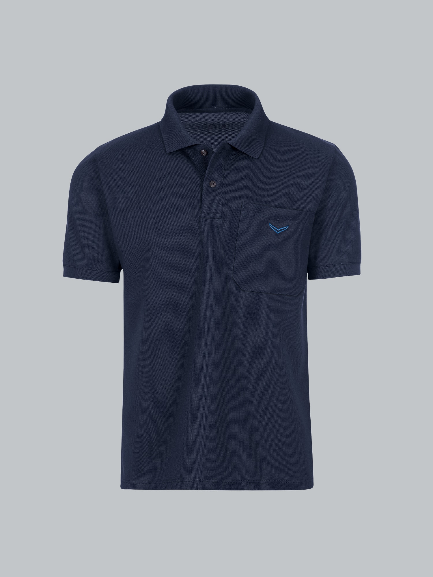 Polohemd mit Brusttasche Navy
