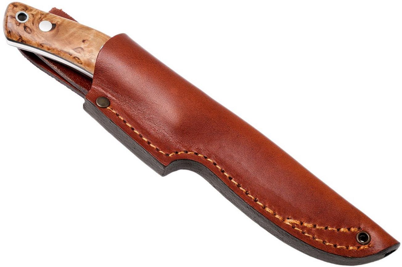 Casström No. 10 Swedish Forest Knife Curly Birch, 14C28N Flat Grind 13118