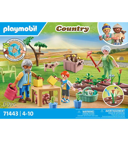 Playmobil Country - Idyllisk K?kkenhave med Bedstefor?ldre - 714