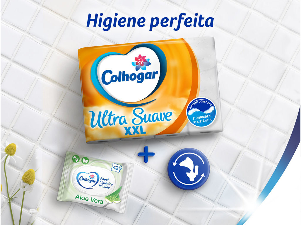 PAPEL COLHOGAR HIGIÉNICO ULTRA SUAVE XXL 24ROLOS=48ROLOS
