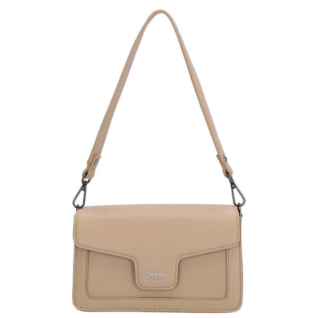 Charm London Monaco Handtas S Overslag Zand