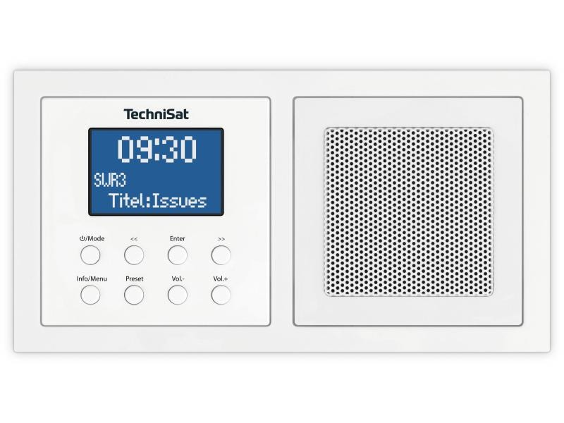 Technisat DAB  Radio DigitRadio Up 1 Weiss DAB -Radio zur Unterputzmontage