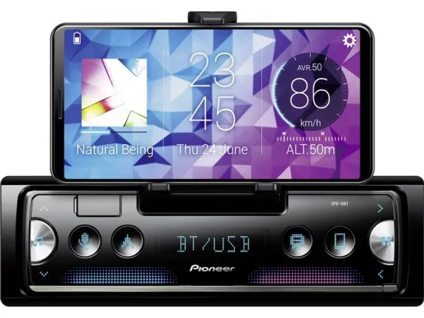 Pioneer SPH-10BT - Bil - digital modtager - in-dash - Single-DIN - 50 watt x 4