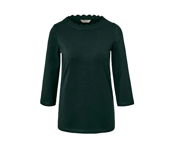Shirt mit 3/4-Arm, dunkelgrün