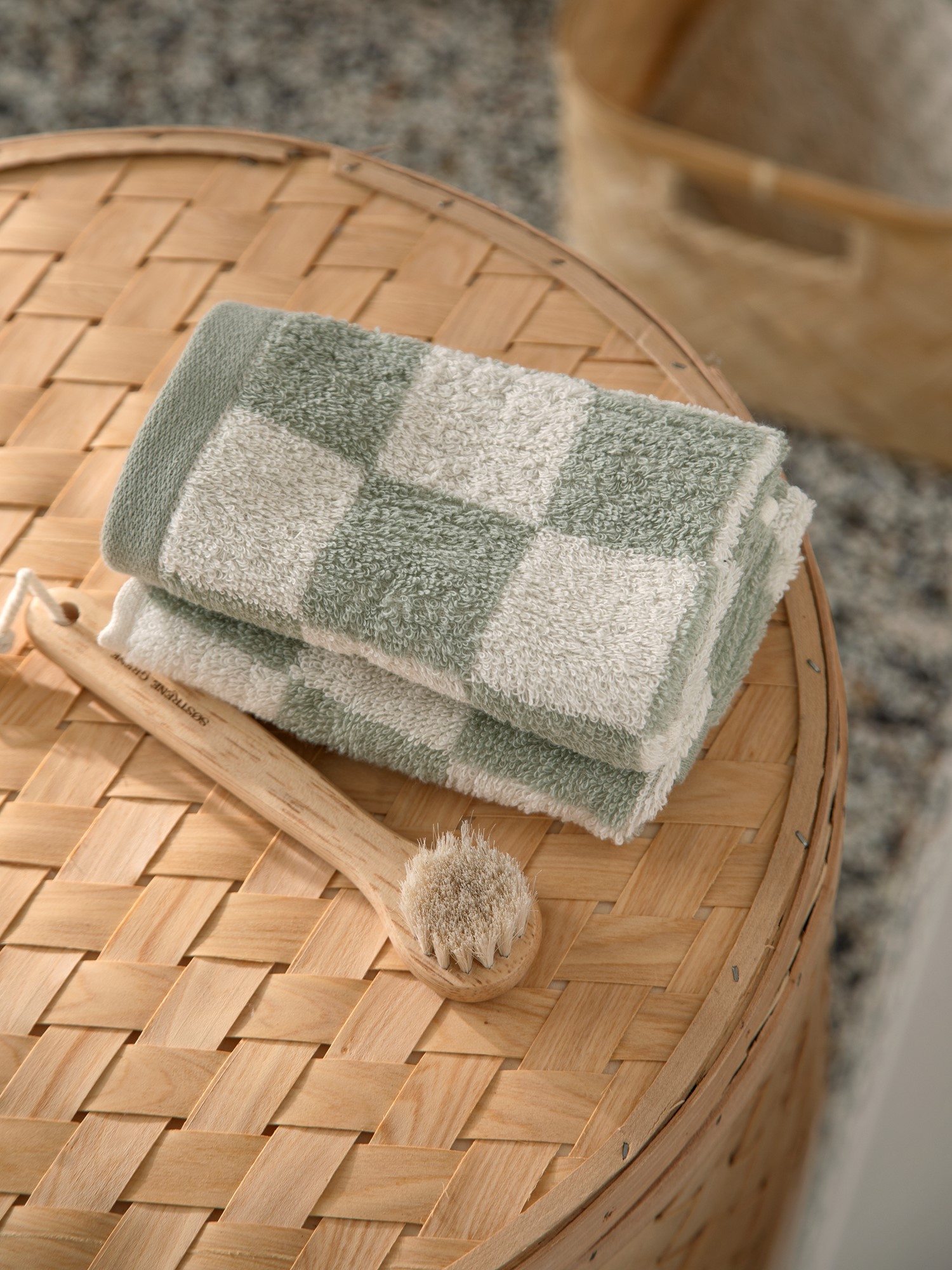Vaskeklud | Bomuld. 30 x 30 cm. | Thyme Green