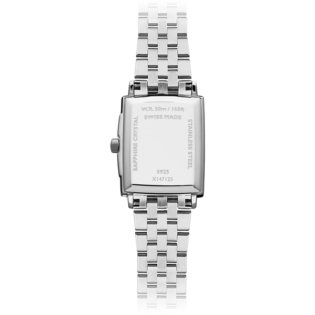Raymond Weil Toccata Square Diamond Silbrig / Schwarz