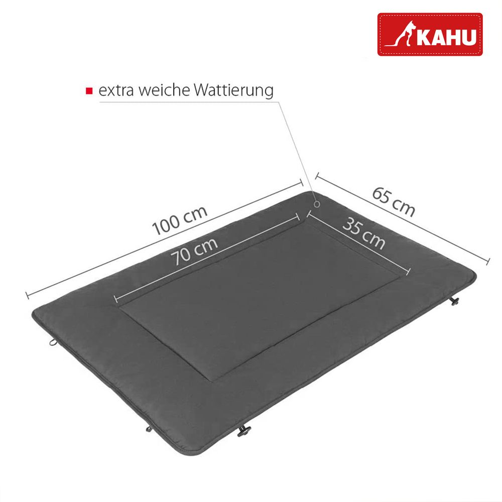 KAHU® Hundebett I Hundedecke I für Hunde und Katzen I 2 in 1 Funktion I Beidseitig verwendbar I Ökotex zertifiziert I Pflegeleicht und Waschbar I 65 x 100 cm
