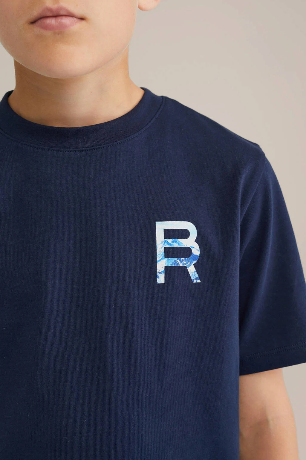 WE Fashion Blue Ridge T-shirt donkerblauw