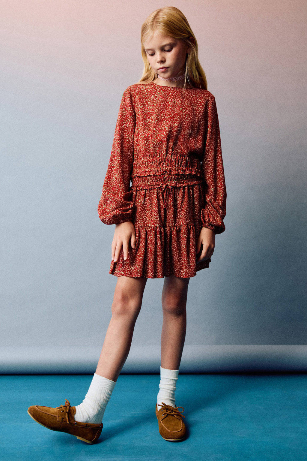 Mango Kids blousetop donker oranje