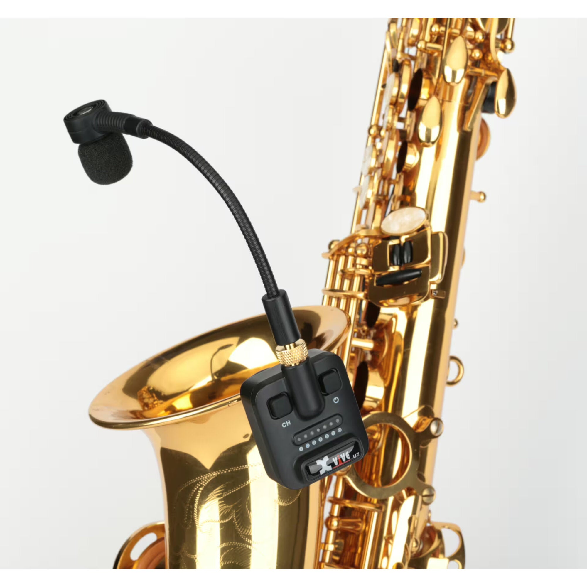 Xvive U7 draadloze instrumentmicrofoon voor blaasinstrumenten