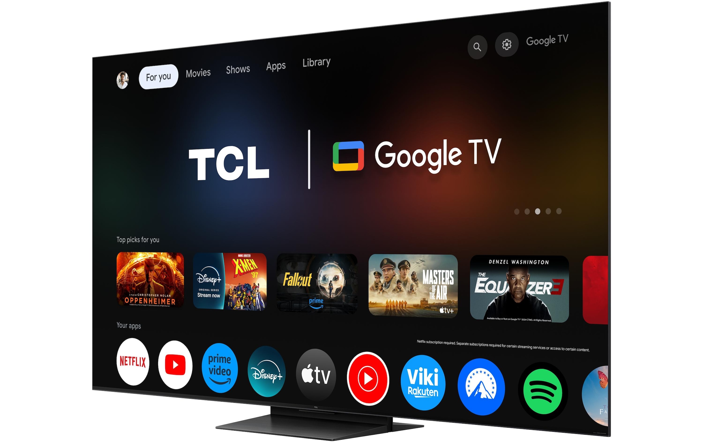 TCL QLED-Fernseher »75C7K« 191 cm/75 ″ Smart-TV