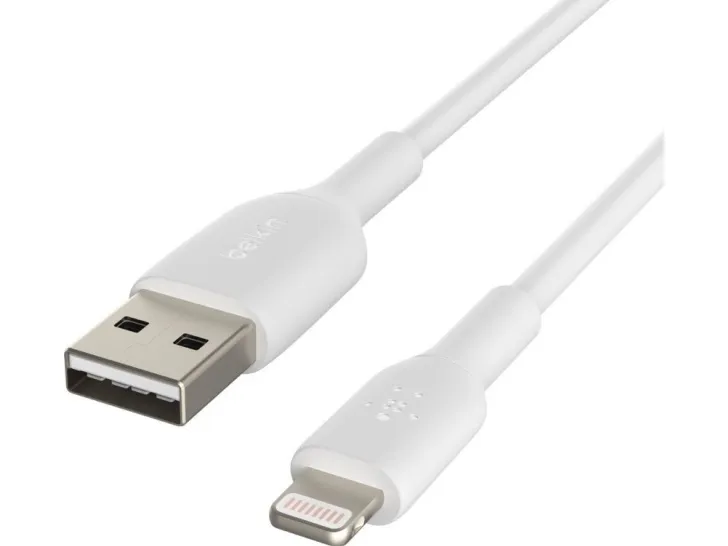 Belkin BoostCharge - Lightning-kabel - Lightning han til USB han - 3 m - hvid