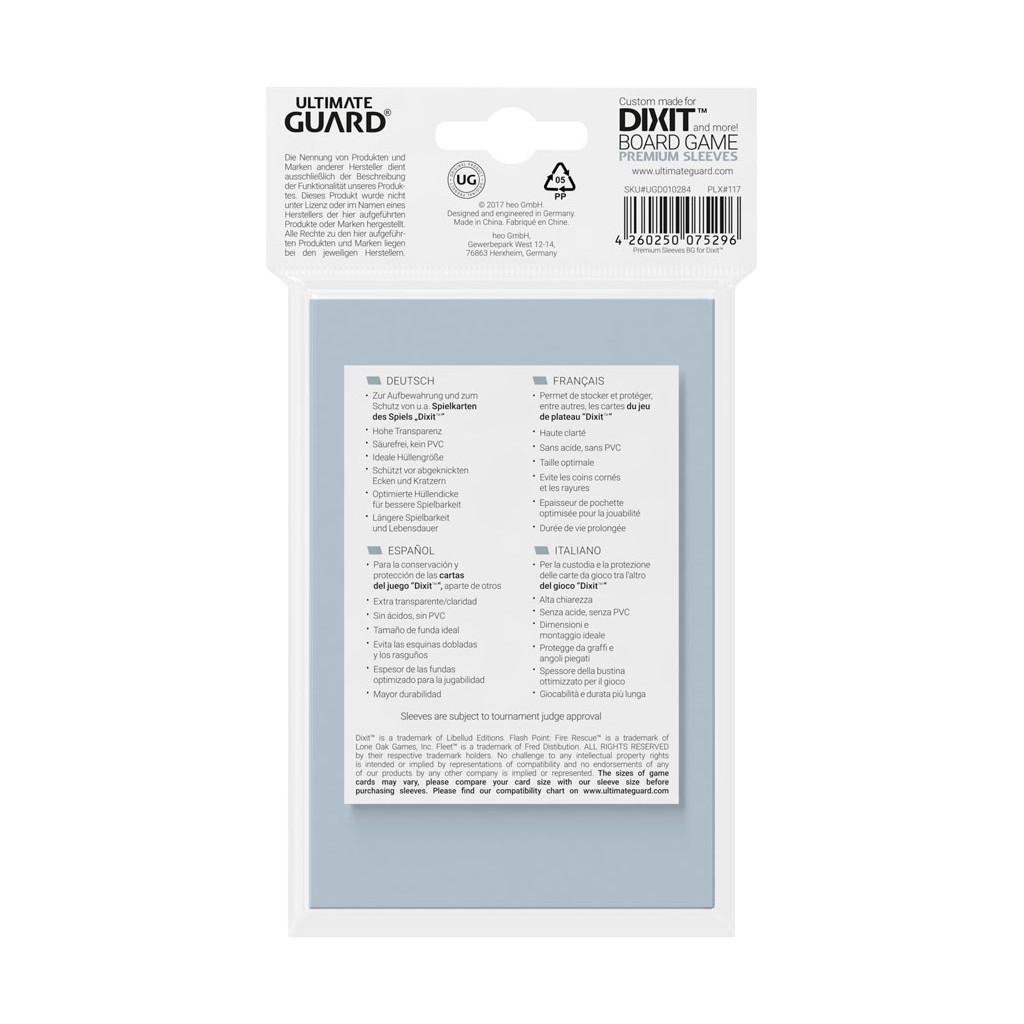 Ultimate Guard 90 pochettes Premium Sleeves jeux de plateau Dixit™