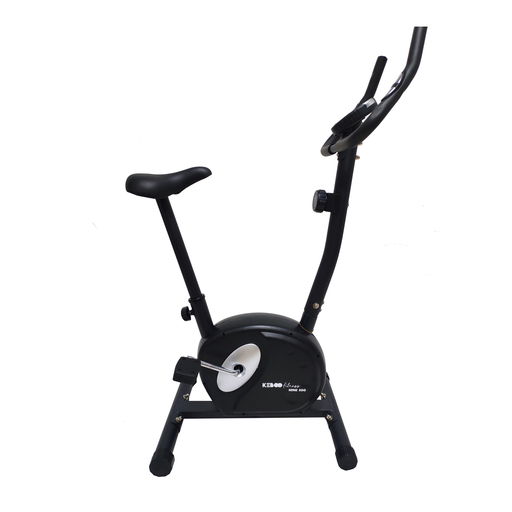 Bicicleta ergométrica magnética Keboo Série 500 com monitor de frequência cardíaca e visor.